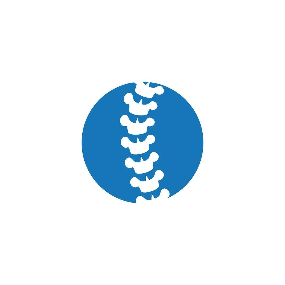 logo du symbole de diagnostic de la colonne vertébrale vecteur