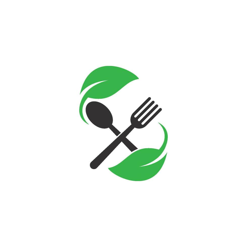 logo des aliments sains vecteur