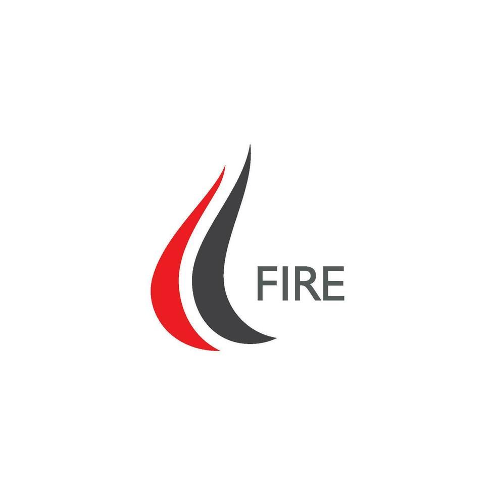 logo de flamme de feu vecteur