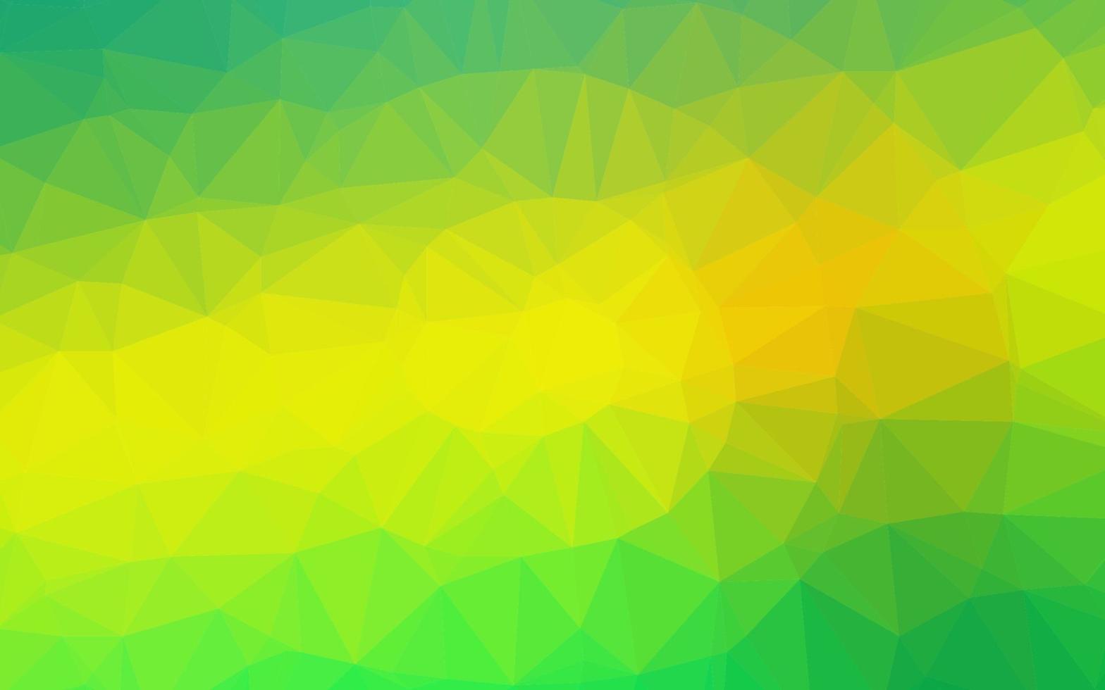 texture mosaïque triangle vecteur vert clair et jaune.