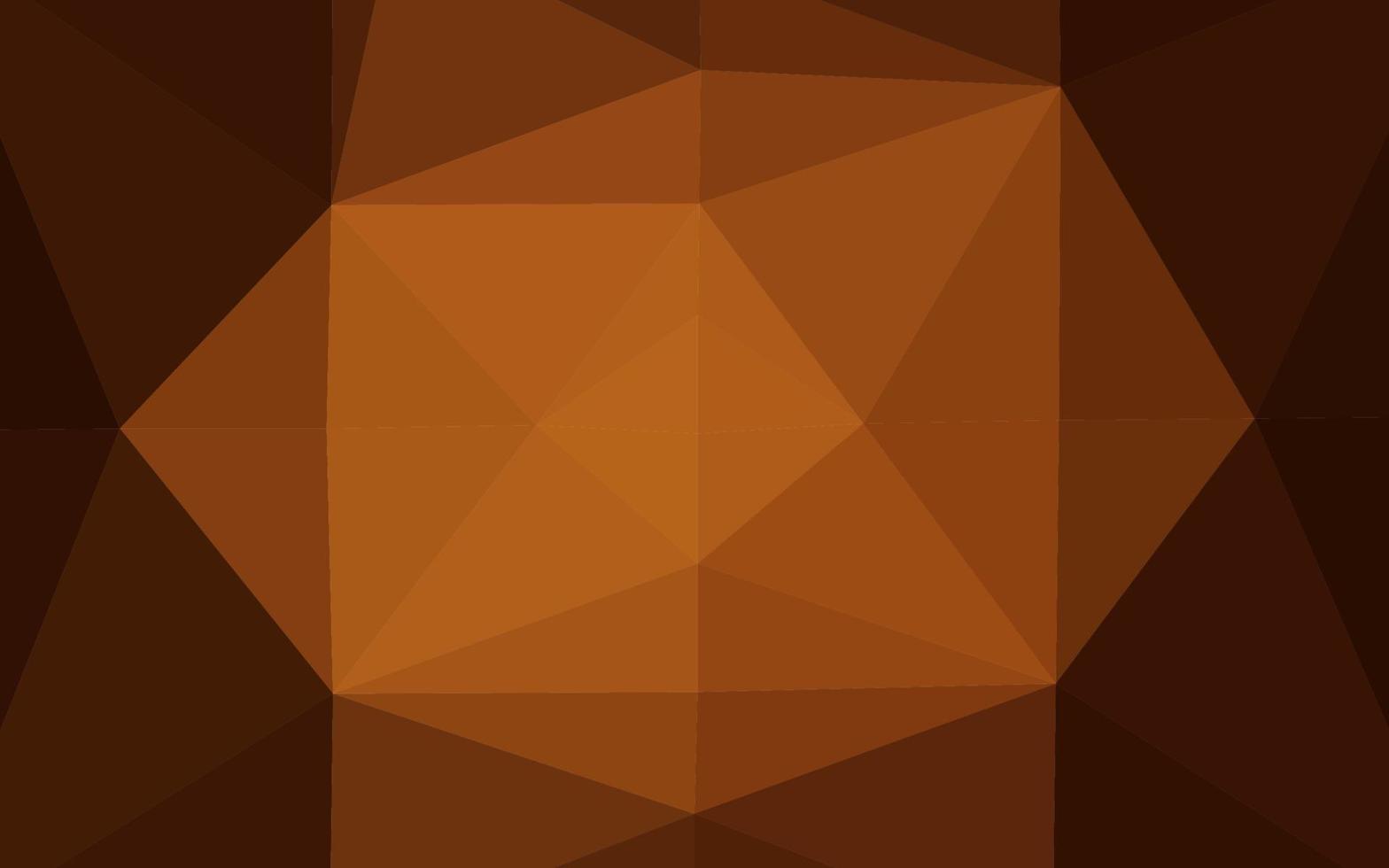 couverture de mosaïque de triangle de vecteur orange foncé.