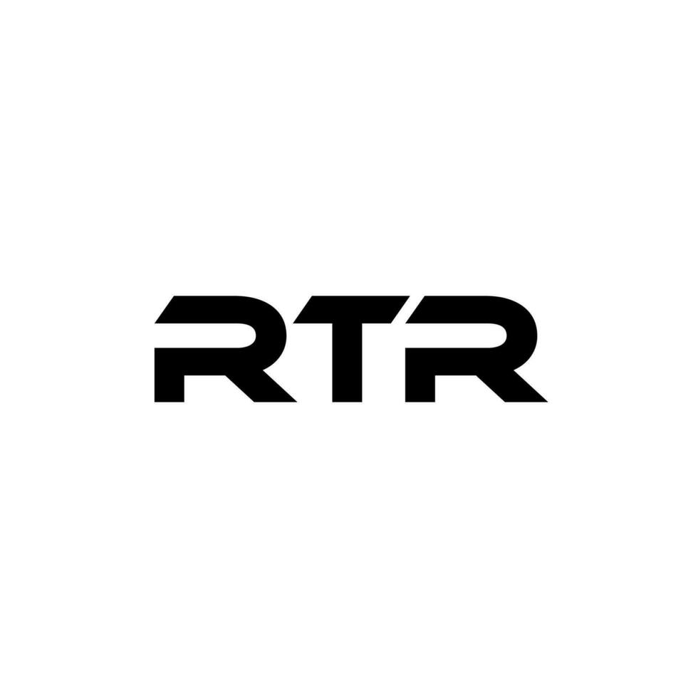 Rtr lettre logo conception, inspiration pour une unique identité. moderne élégance et Créatif conception. filigrane votre Succès avec le frappant cette logo. vecteur