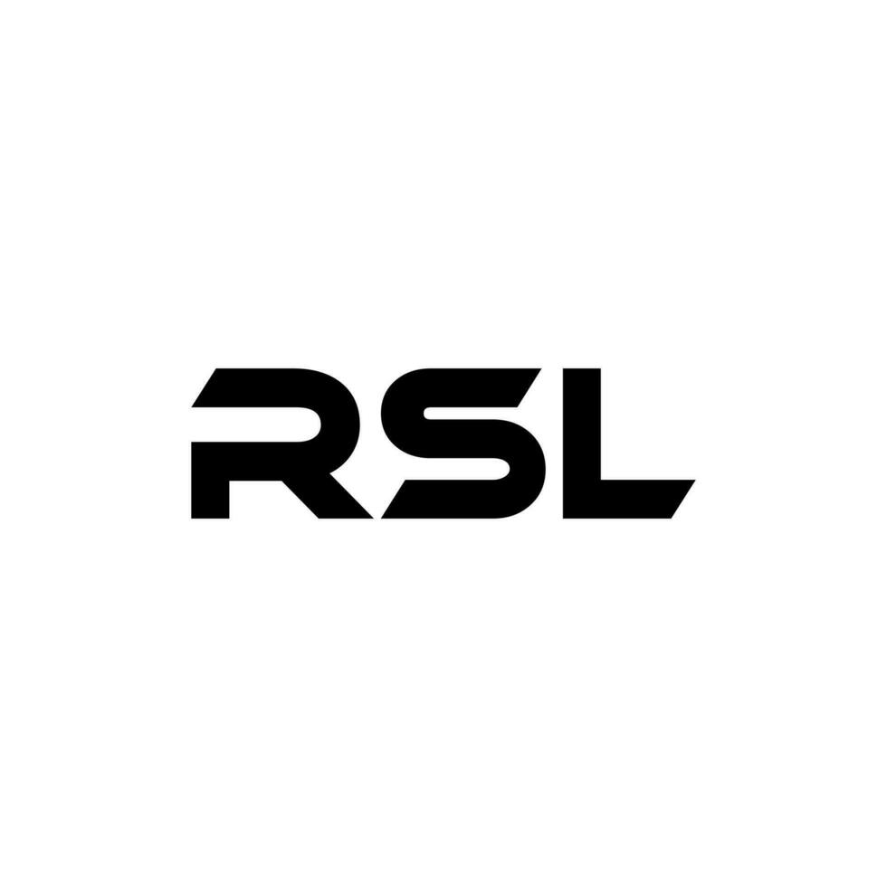 rsl lettre logo conception, inspiration pour une unique identité. moderne élégance et Créatif conception. filigrane votre Succès avec le frappant cette logo. vecteur