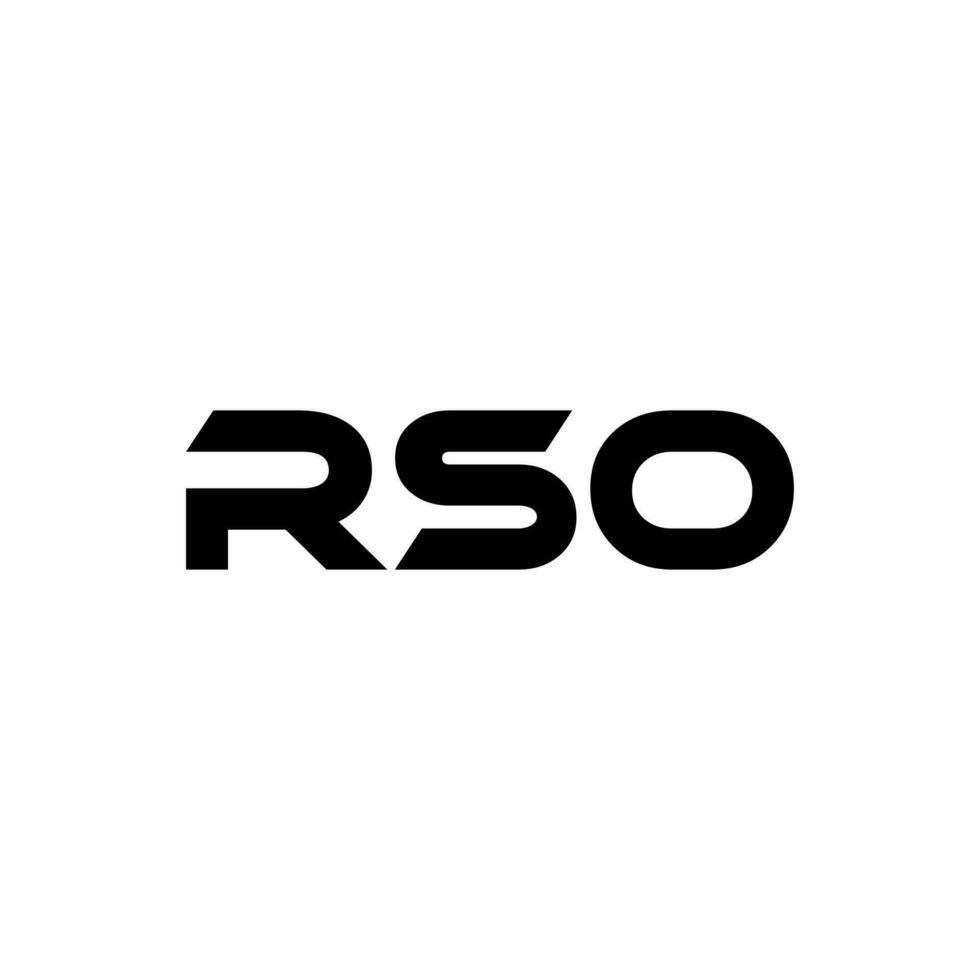 rso lettre logo conception, inspiration pour une unique identité. moderne élégance et Créatif conception. filigrane votre Succès avec le frappant cette logo. vecteur