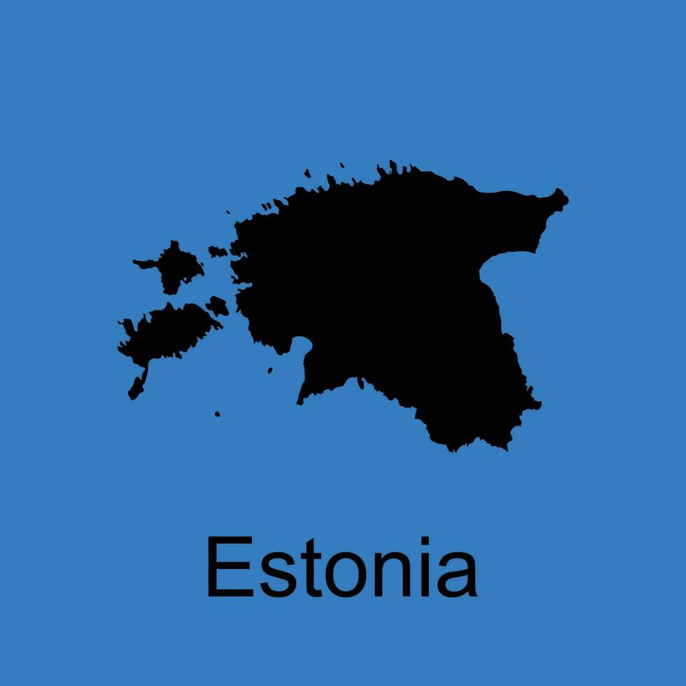 Estonie carte icône vecteur