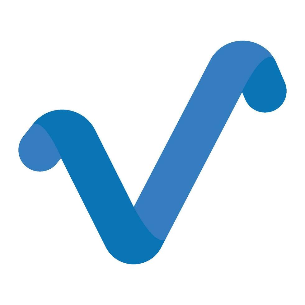 vecteur de logo lettre v