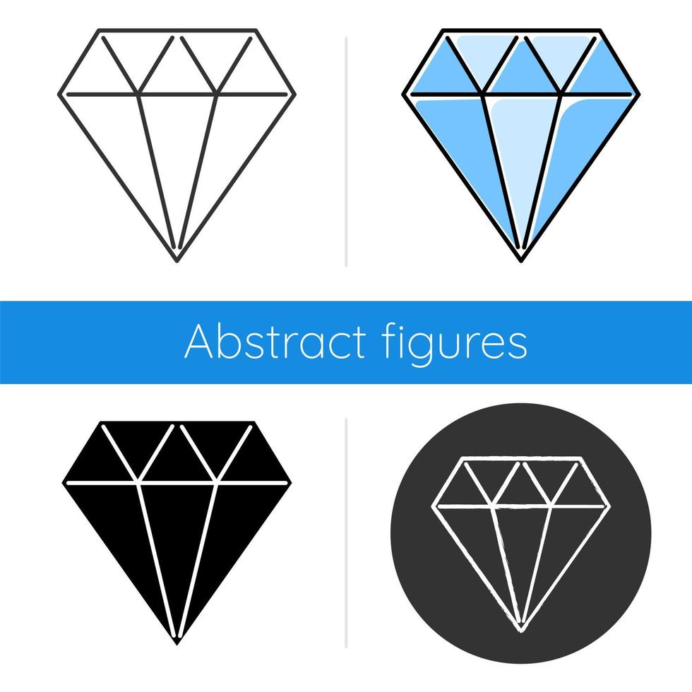 icône de vecteur de diamant