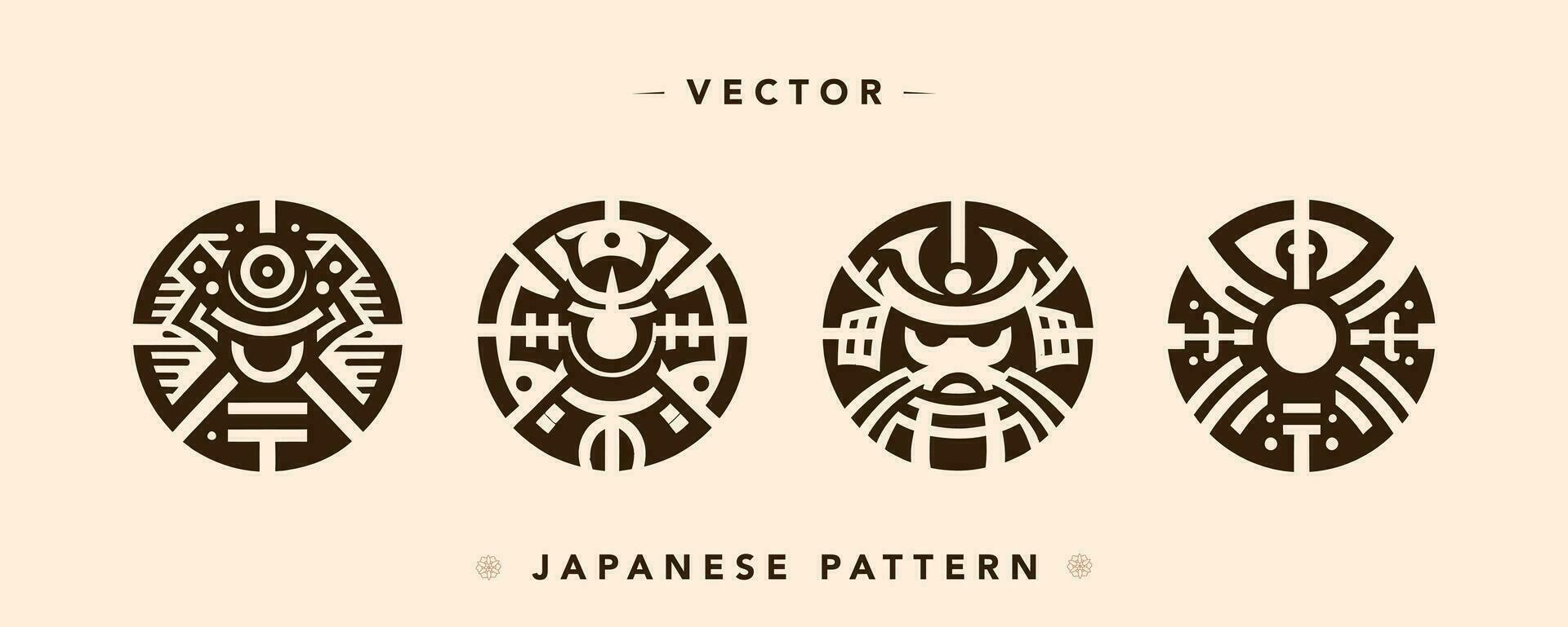 Japonais shogun armure vecteur illustration