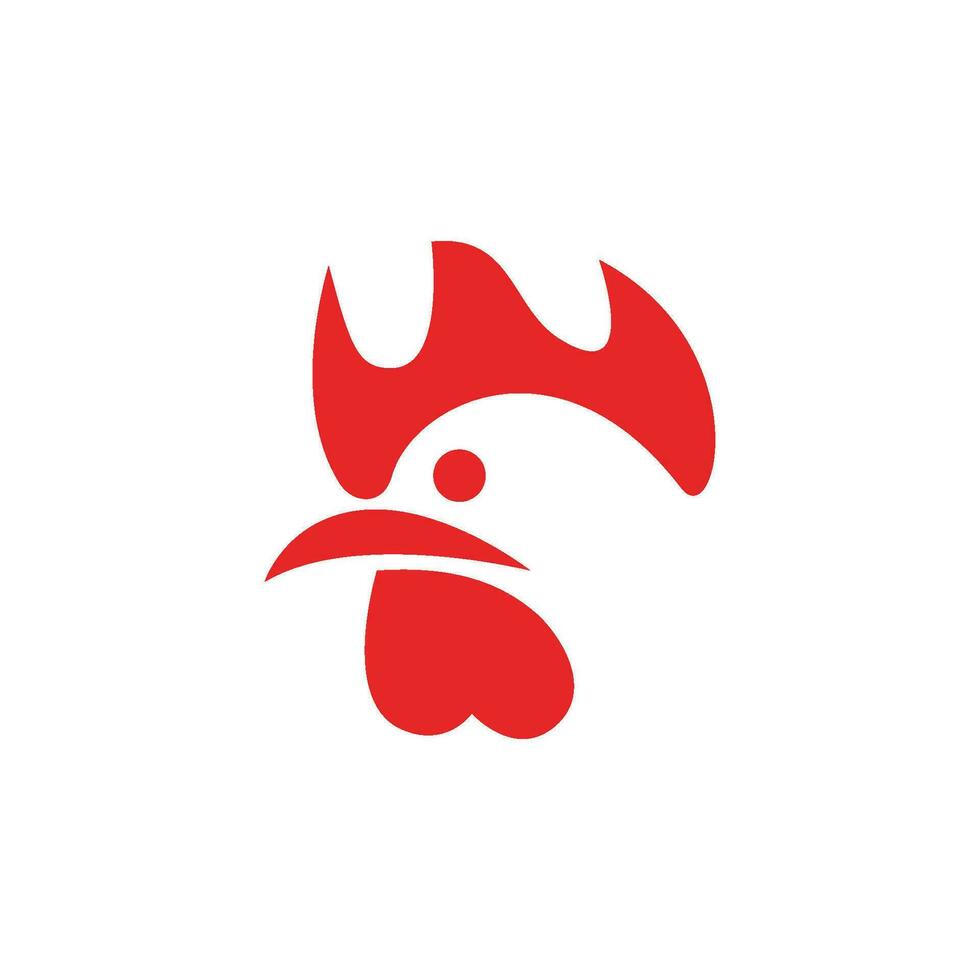 modèle de logo de coq vecteur