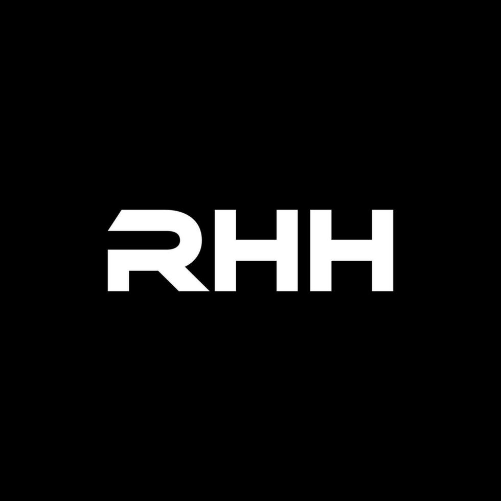 rhh lettre logo conception, inspiration pour une unique identité. moderne élégance et Créatif conception. filigrane votre Succès avec le frappant cette logo. vecteur