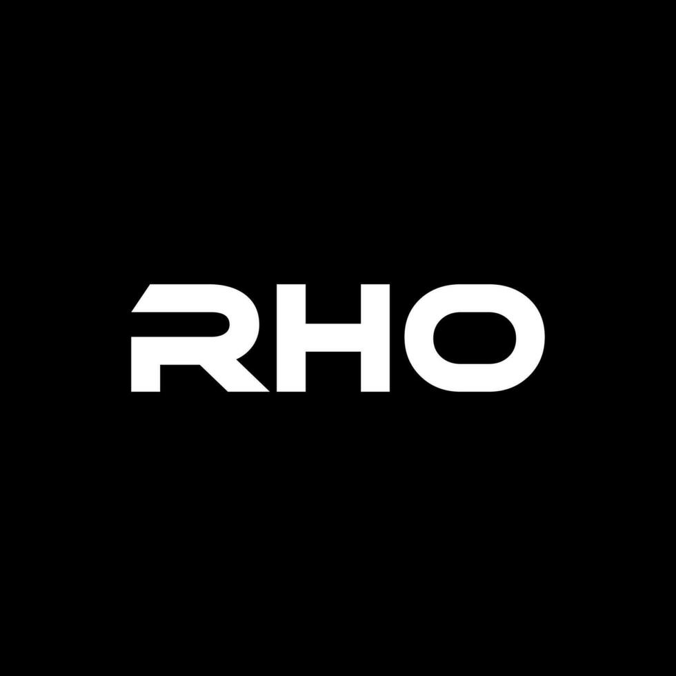 rho lettre logo conception, inspiration pour une unique identité. moderne élégance et Créatif conception. filigrane votre Succès avec le frappant cette logo. vecteur