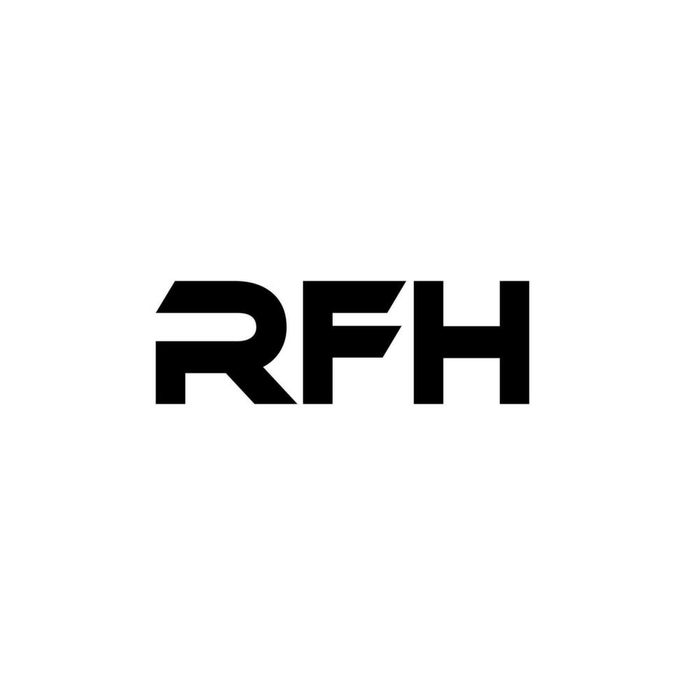 rfh lettre logo conception, inspiration pour une unique identité. moderne élégance et Créatif conception. filigrane votre Succès avec le frappant cette logo. vecteur