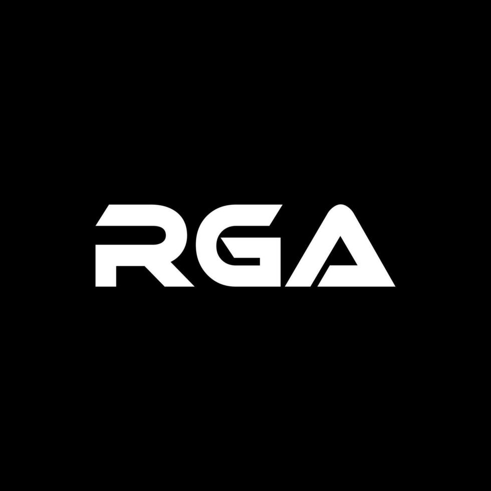 rga lettre logo conception, inspiration pour une unique identité. moderne élégance et Créatif conception. filigrane votre Succès avec le frappant cette logo. vecteur