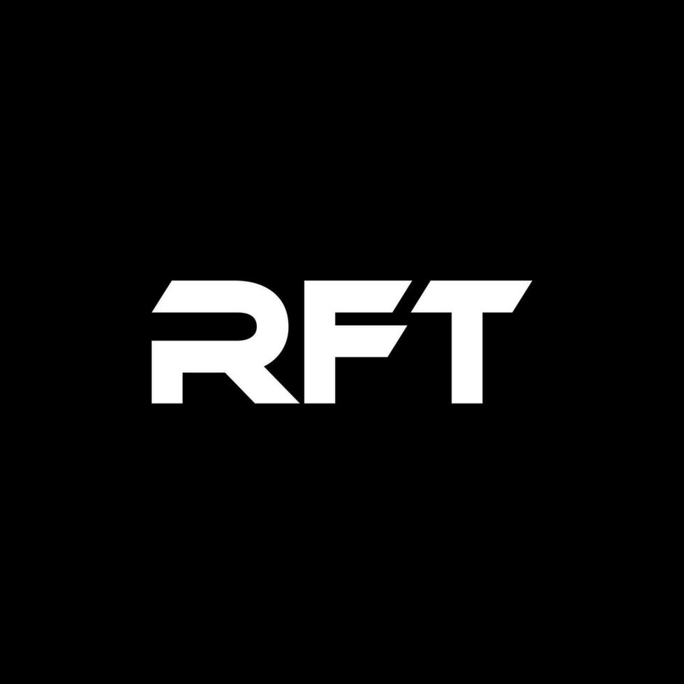 RFT lettre logo conception, inspiration pour une unique identité. moderne élégance et Créatif conception. filigrane votre Succès avec le frappant cette logo. vecteur