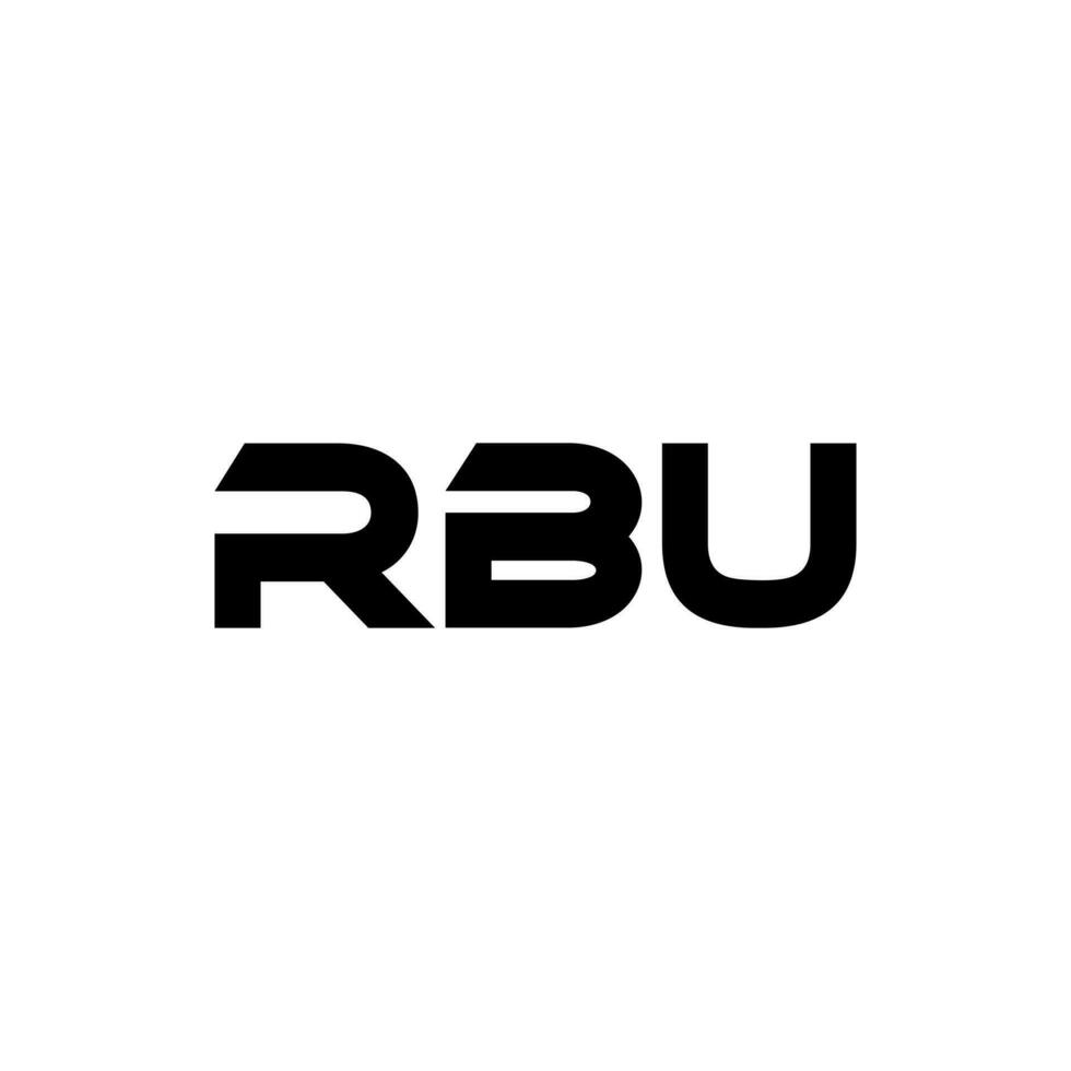 rbu lettre logo conception, inspiration pour une unique identité. moderne élégance et Créatif conception. filigrane votre Succès avec le frappant cette logo. vecteur