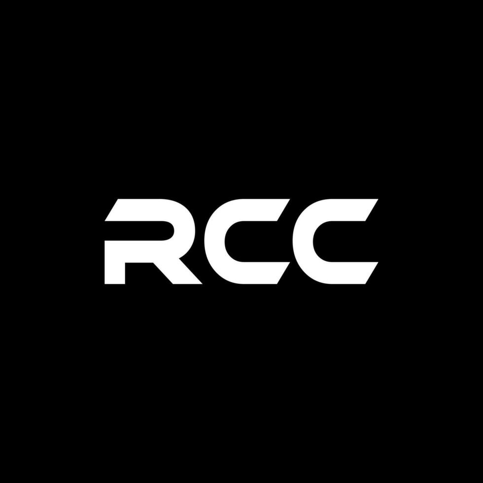 rcc lettre logo conception, inspiration pour une unique identité. moderne élégance et Créatif conception. filigrane votre Succès avec le frappant cette logo. vecteur