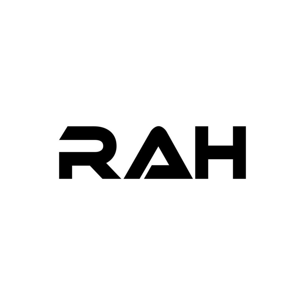 rah lettre logo conception, inspiration pour une unique identité. moderne élégance et Créatif conception. filigrane votre Succès avec le frappant cette logo. vecteur