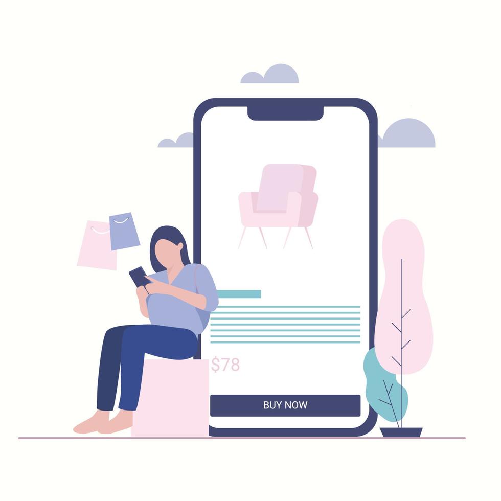 illustration homme femme avec gadget smartphone parler affaires shopping amour intérêt vecteur