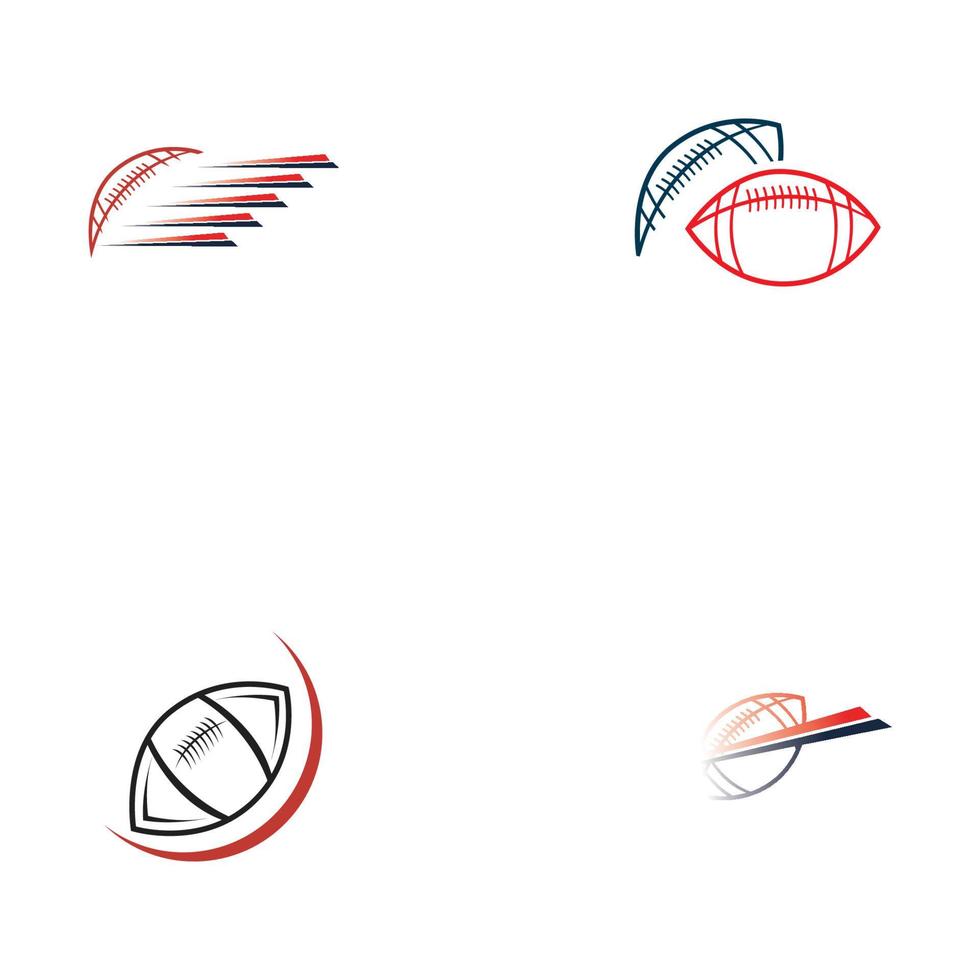 modèle de conception d'illustration vectorielle logo de football américain sport vecteur