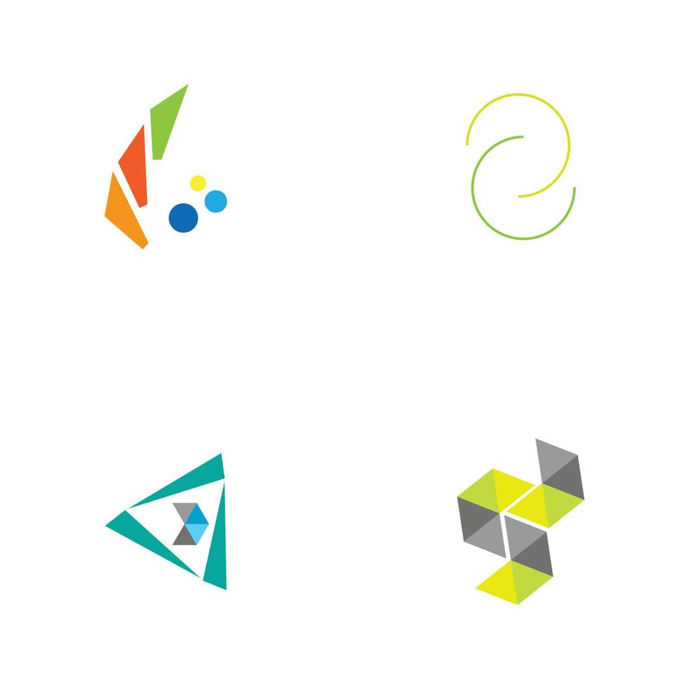 conception de logo moderne pour les technologies de la fintech et de la finance numérique vecteur