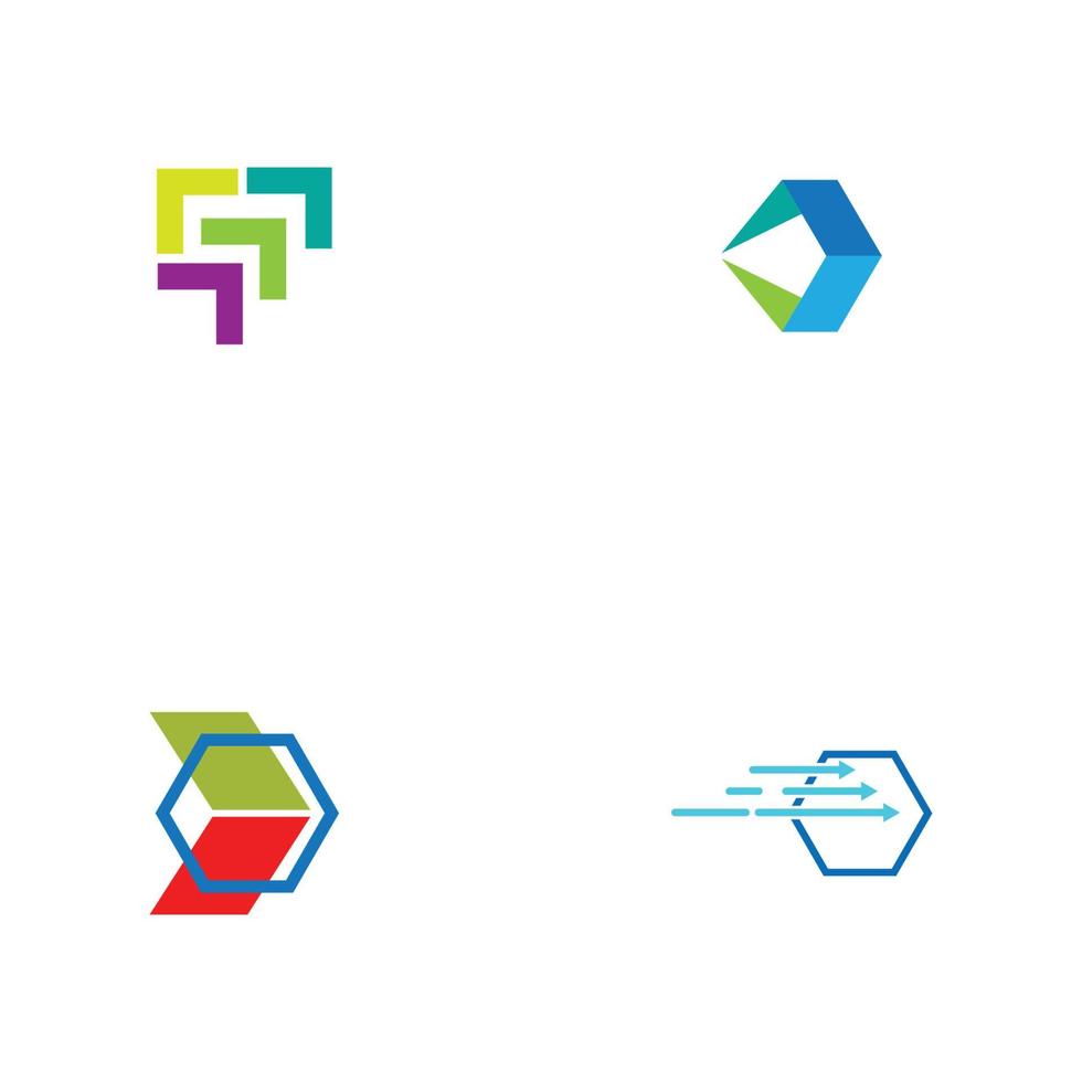 conception de logo moderne pour les technologies de la fintech et de la finance numérique vecteur
