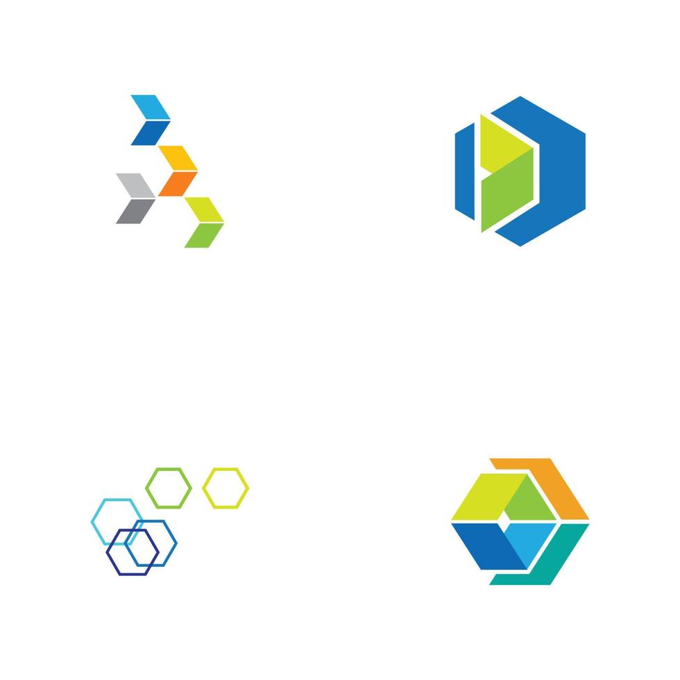 conception de logo moderne pour les technologies de la fintech et de la finance numérique vecteur