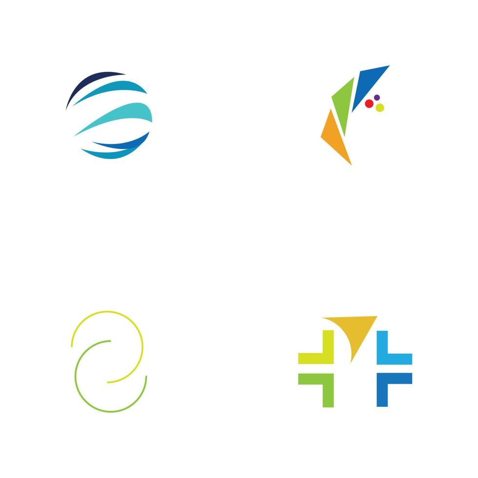 conception de logo moderne pour les technologies de la fintech et de la finance numérique vecteur