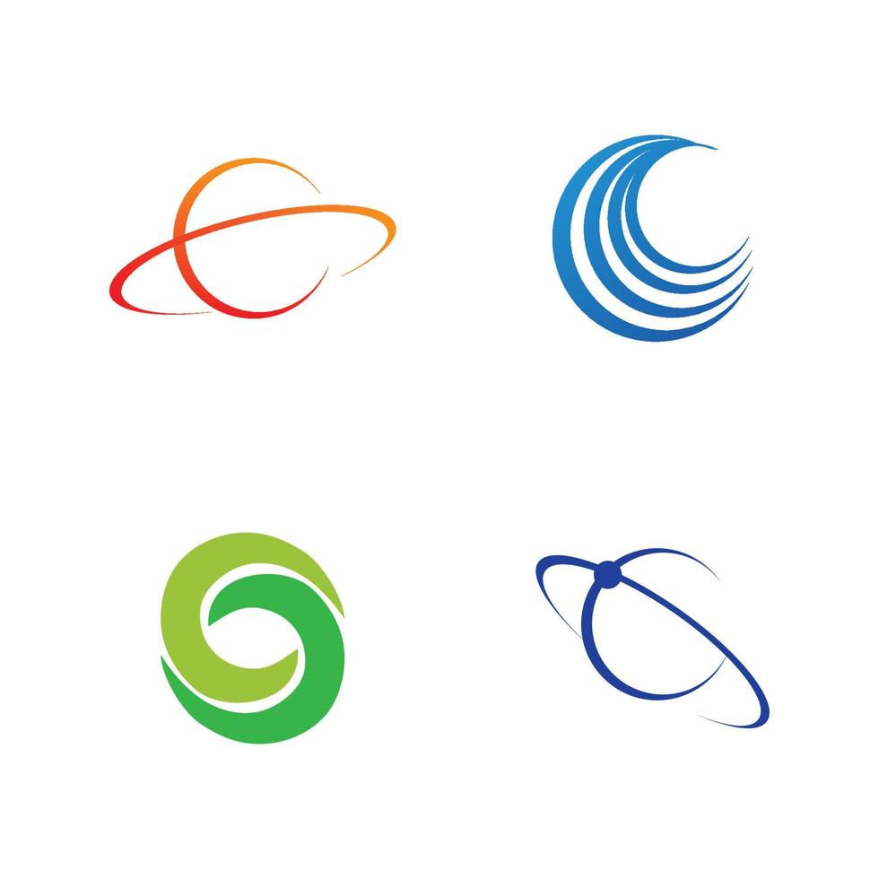modèle de conception d'illustration de logo vectoriel mondial