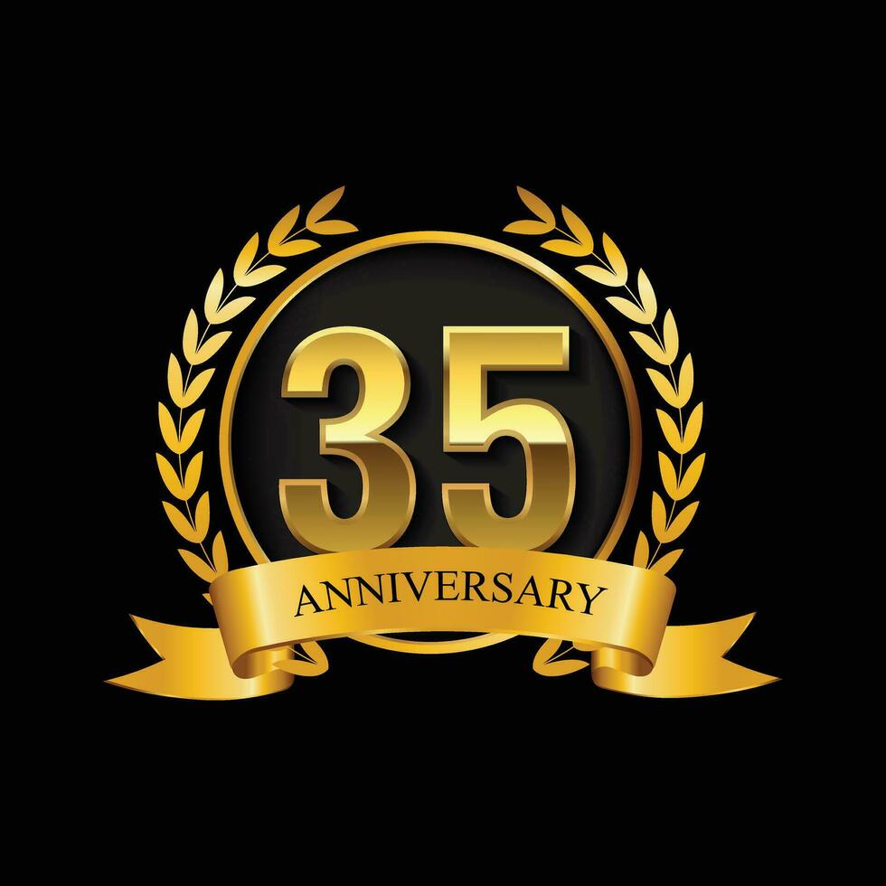 logo du 35 anniversaire vecteur