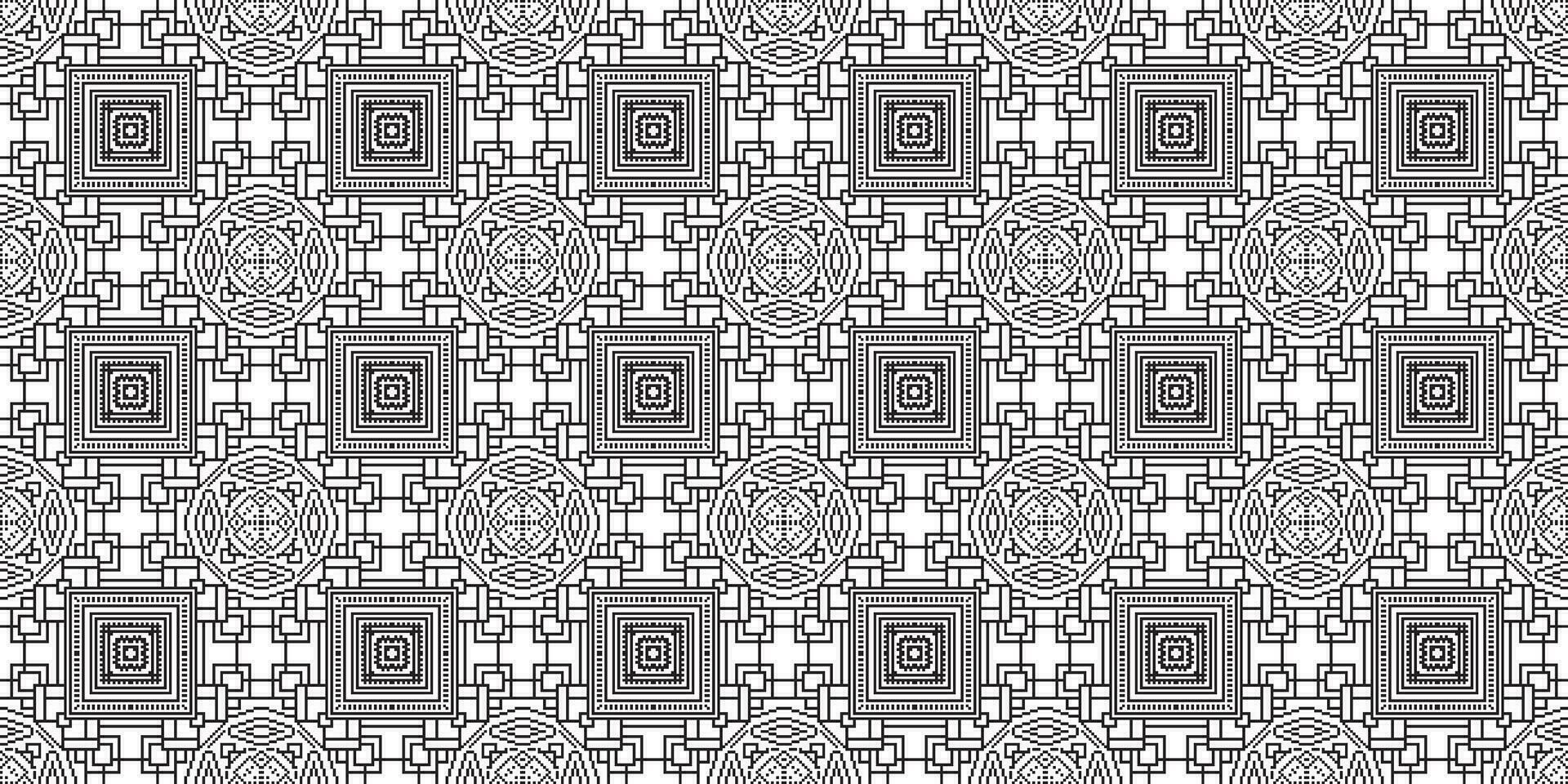 monochrome géométrique la grille pixel art Contexte moderne noir et blanc abstrait mosaïque texture vecteur