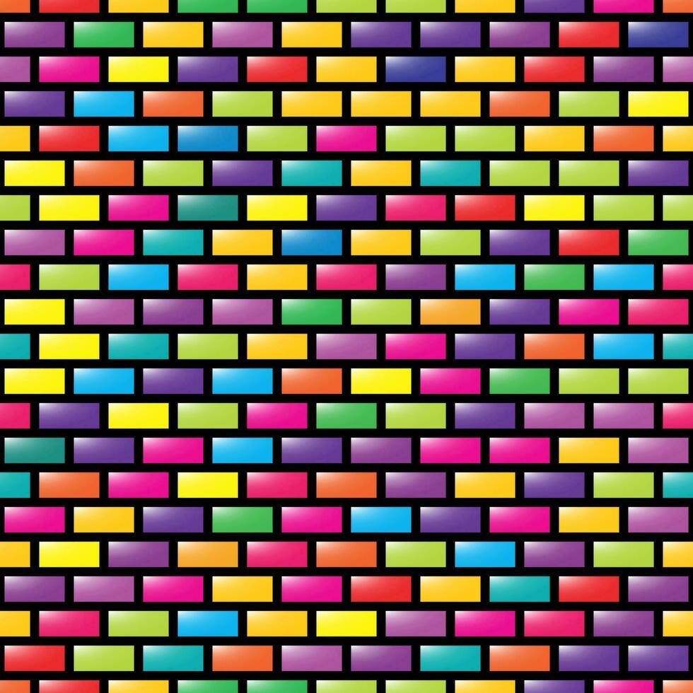 abstrait coloré sans couture géométrique la grille Contexte avec coloré formes vecteur