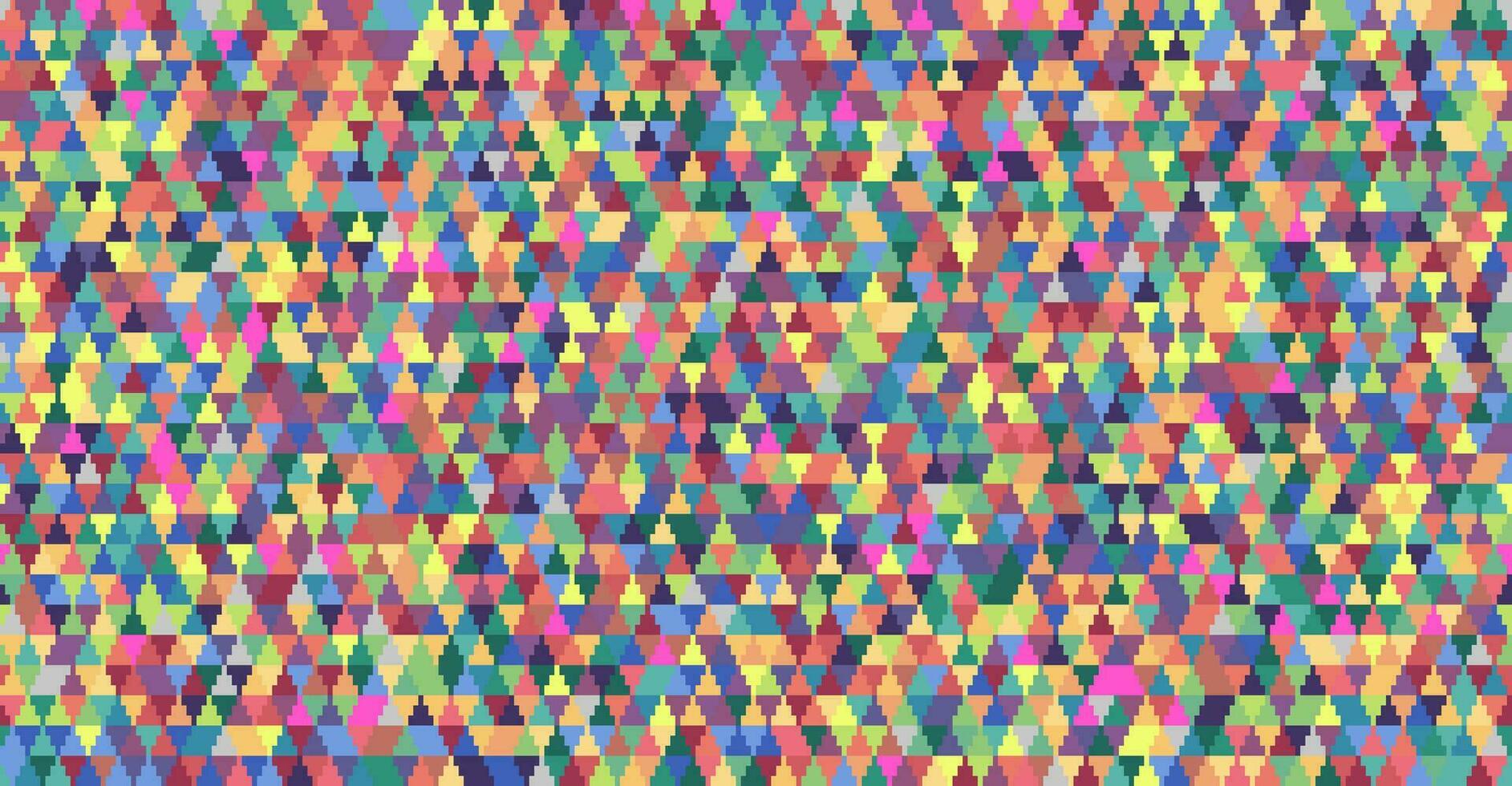 abstrait coloré sans couture géométrique la grille Contexte avec coloré Triangle formes vecteur