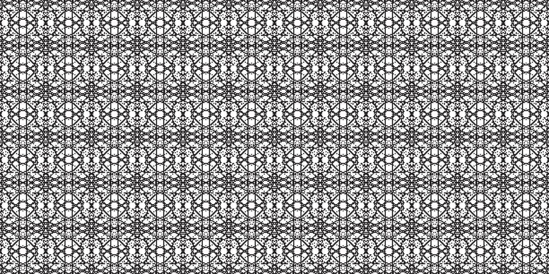 monochrome géométrique la grille pixel art Contexte moderne noir et blanc abstrait mosaïque texture vecteur