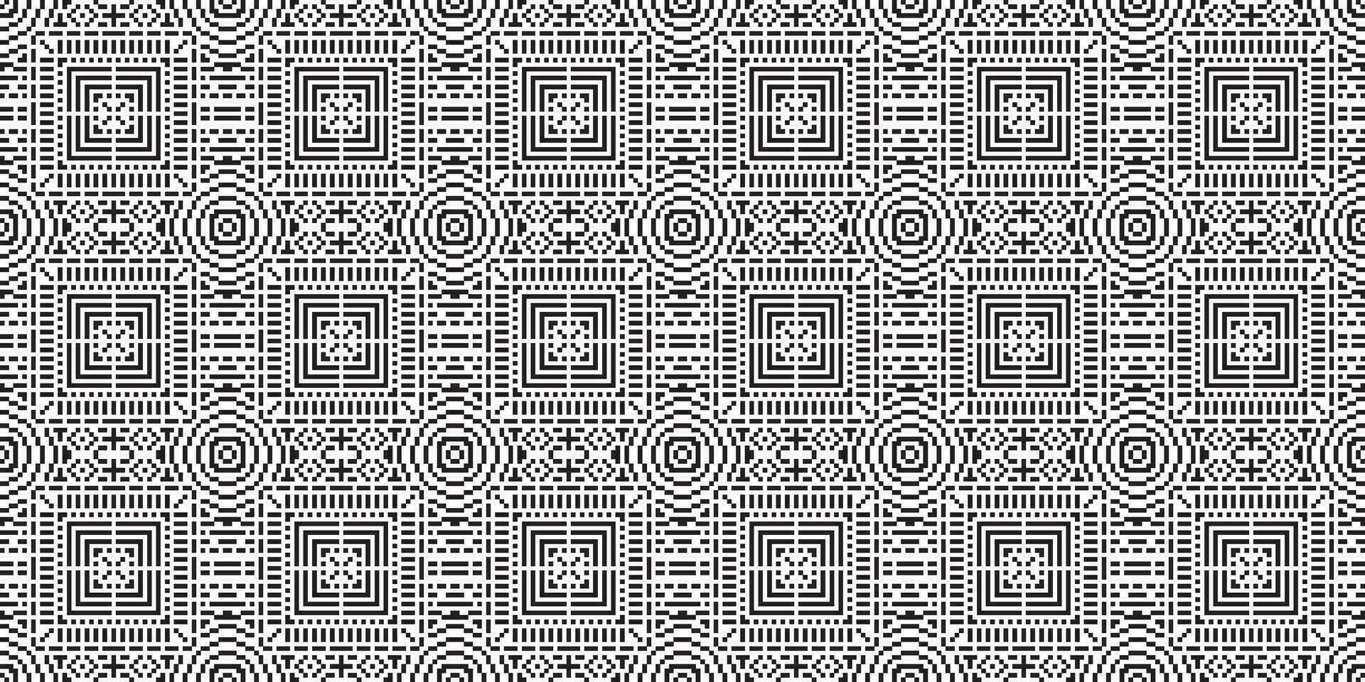 monochrome géométrique la grille pixel art Contexte moderne noir et blanc abstrait mosaïque texture vecteur