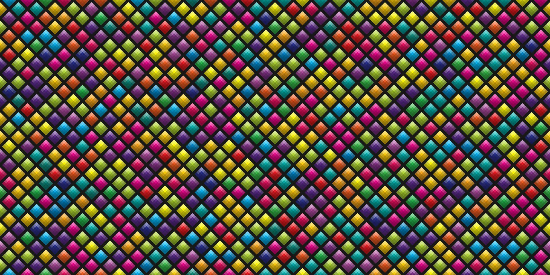 abstrait coloré sans couture géométrique la grille Contexte avec coloré formes vecteur