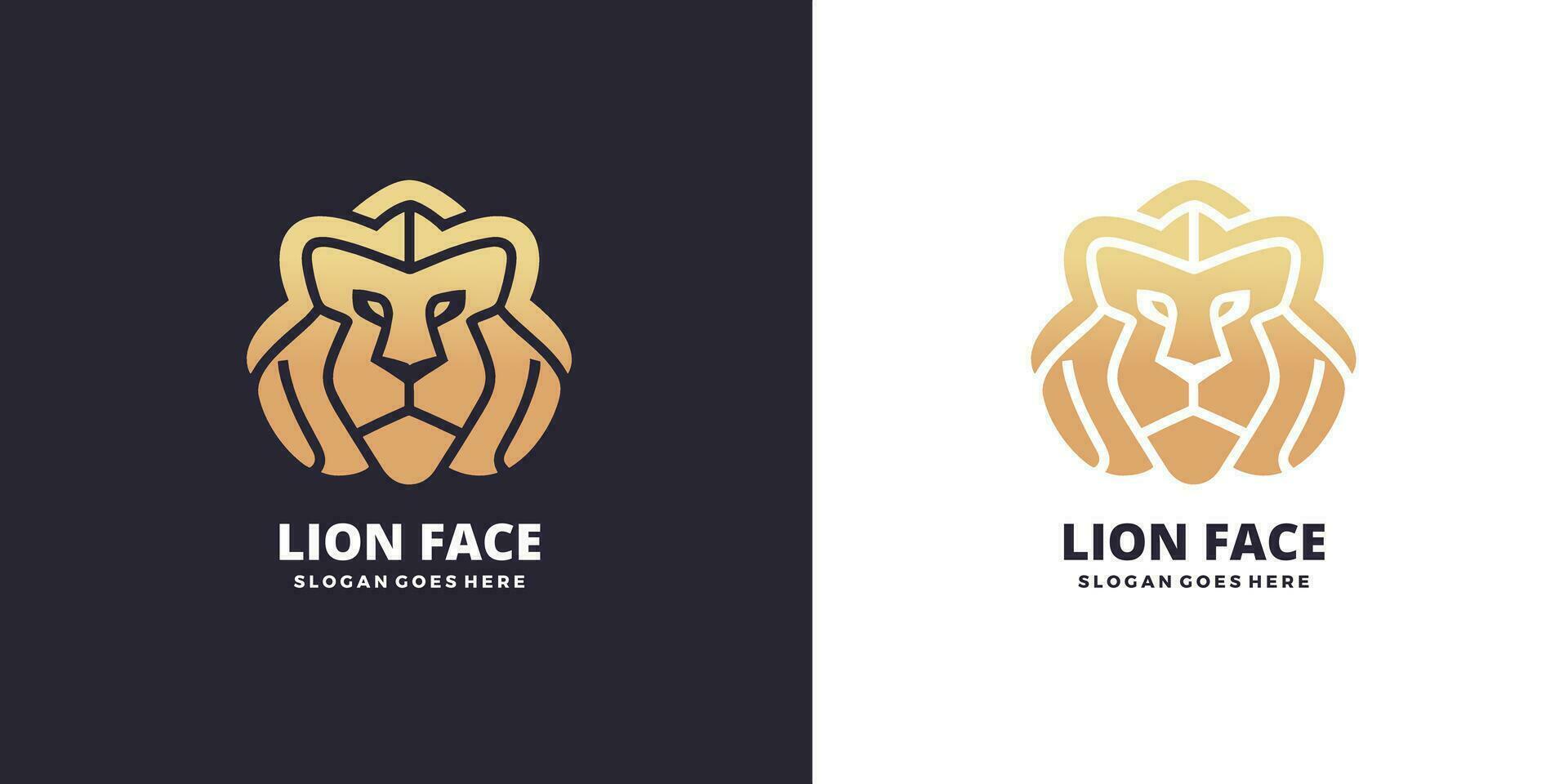 Lion logo vecteur illustration conception.