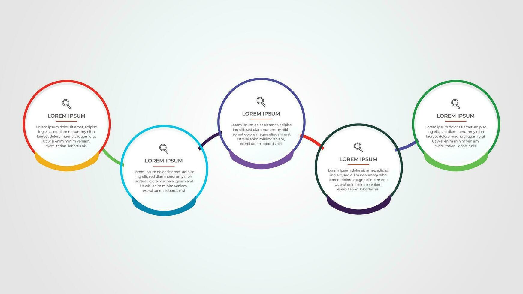 pas infographie modèle conception vecteur