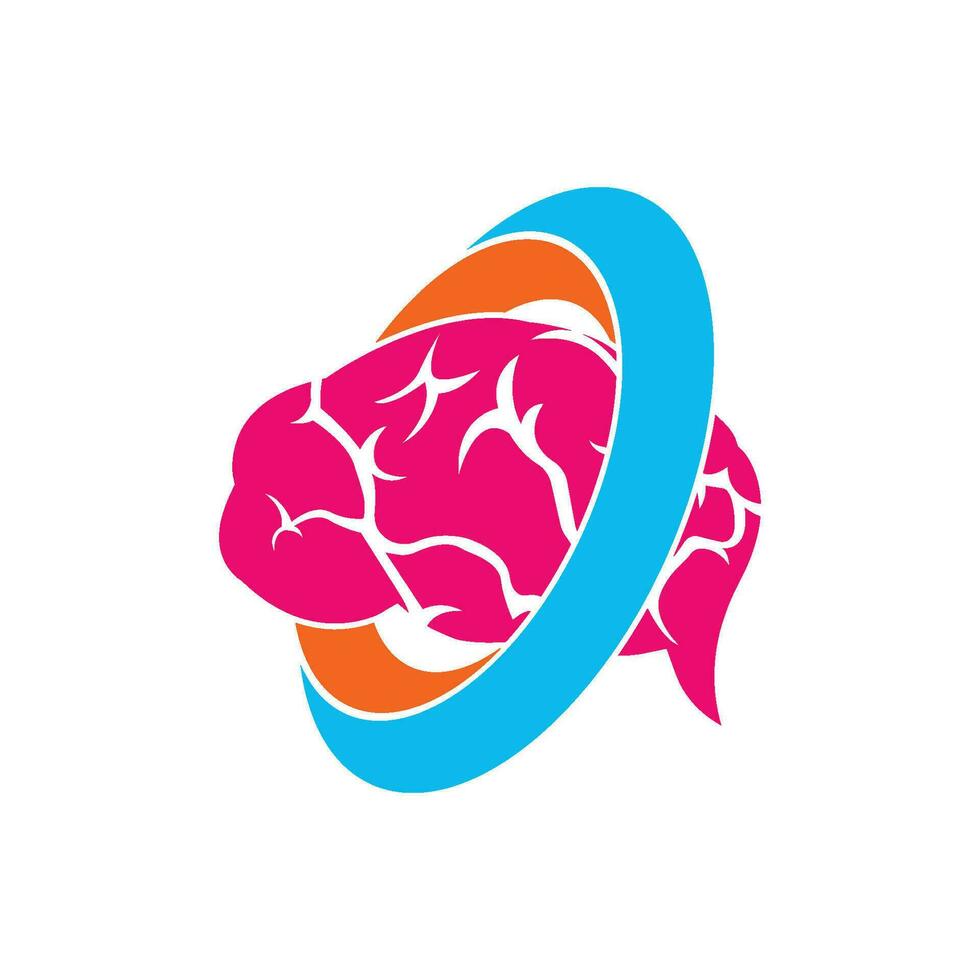 cerveau logo icône conception vecteur illustration