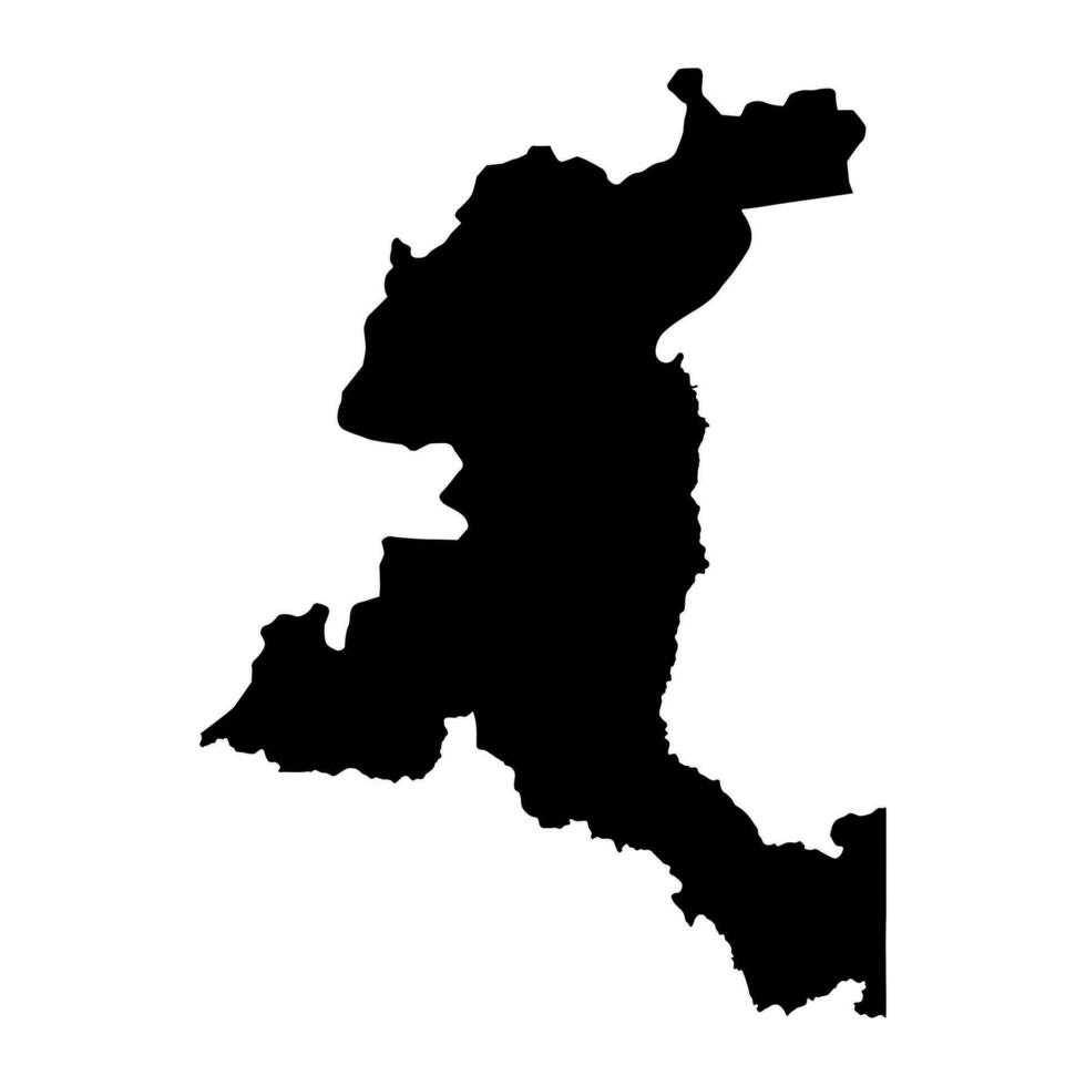 haut Katanga Province carte, administratif division de démocratique république de le congo. vecteur illustration.