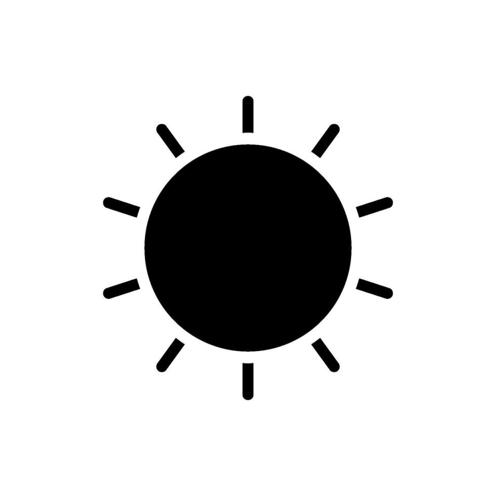 ensoleillé icône conception vecteur modèle