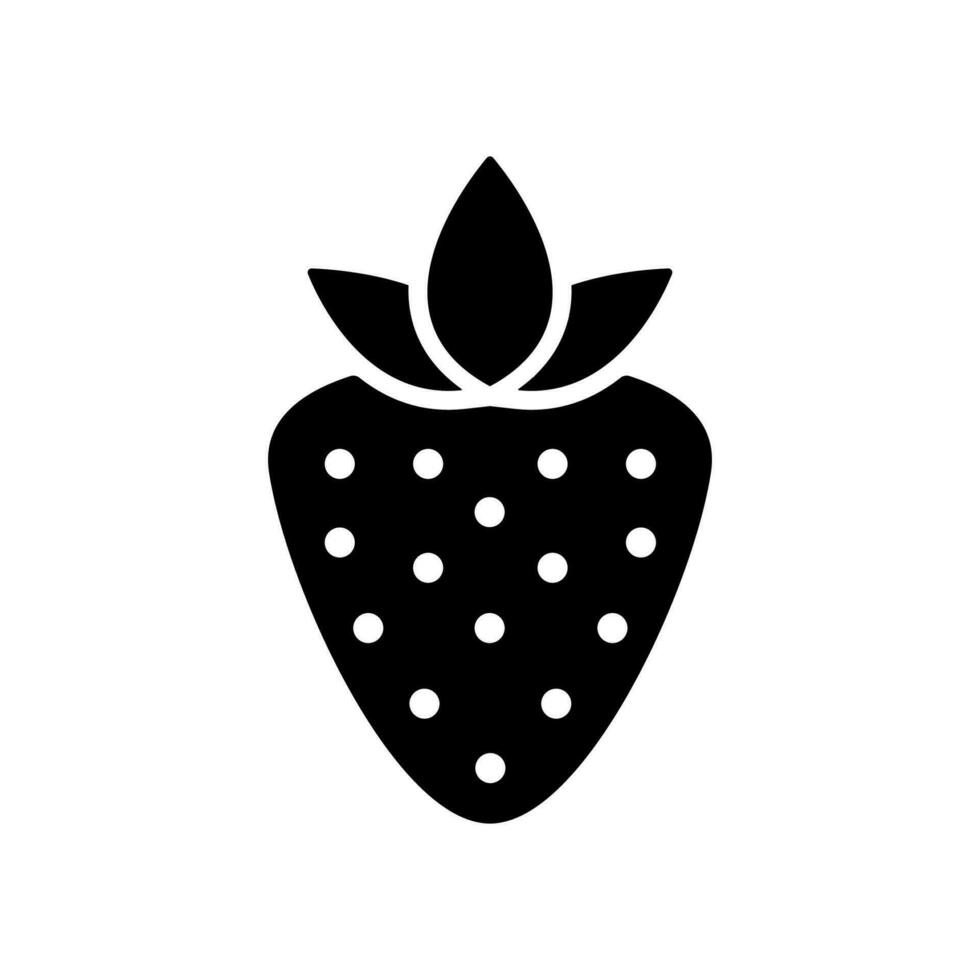 fraise icône conception vecteur