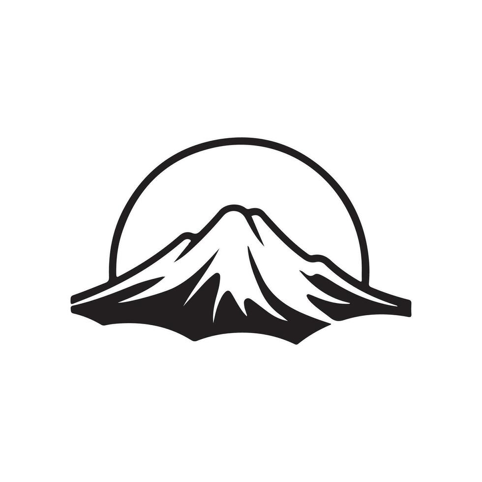 Montagne logo vecteur, illustration de Montagne vecteur