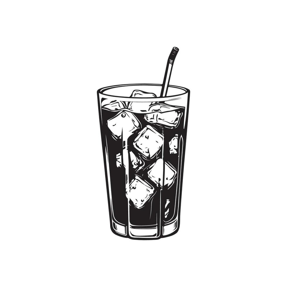 la glace boisson images vecteur, cocktail avec la glace vecteur