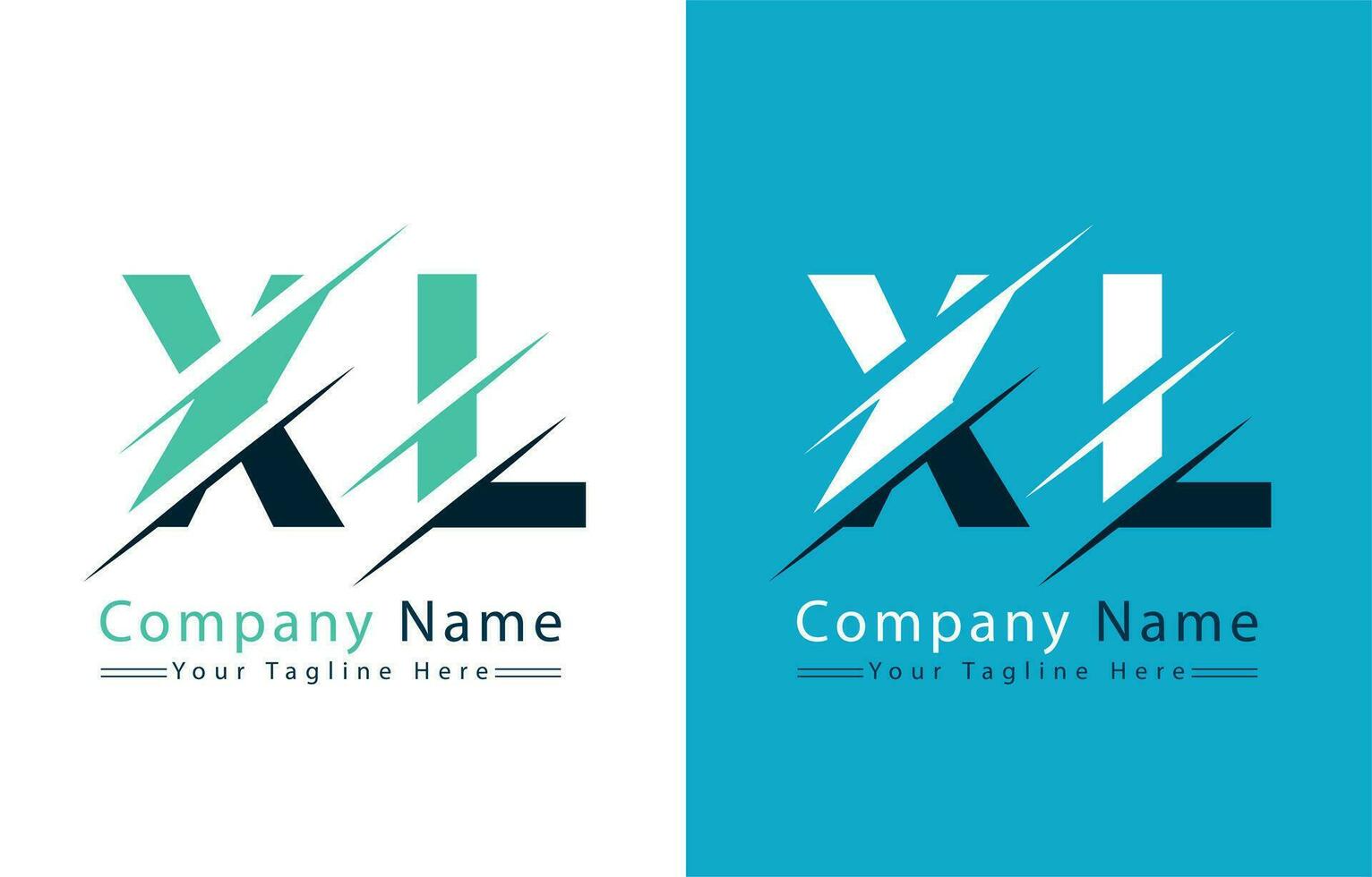 xl lettre logo conception concept. vecteur logo illustration