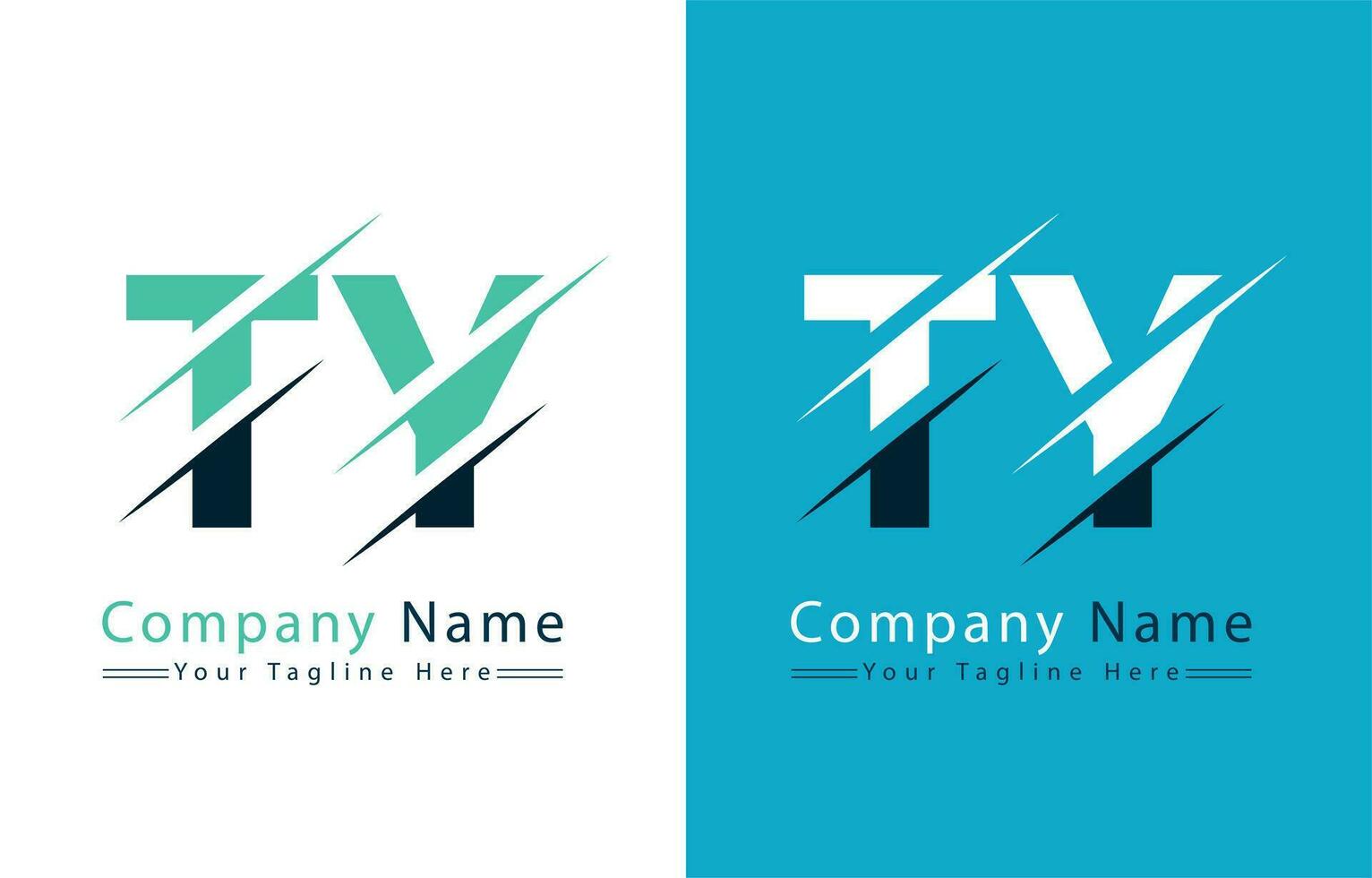 ty lettre logo conception concept. vecteur logo illustration