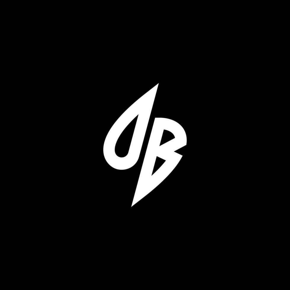 ob monogramme logo esport ou jeu initiale concept vecteur