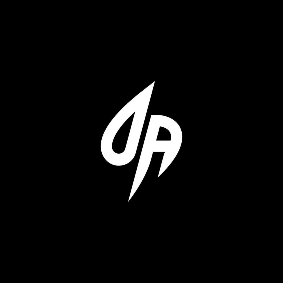 oa monogramme logo esport ou jeu initiale concept vecteur