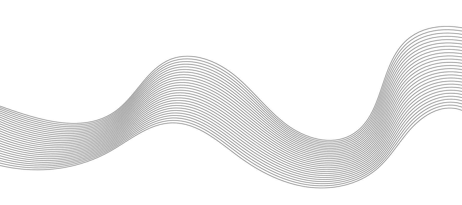abstrait vecteur Contexte avec gris ondulé lignes