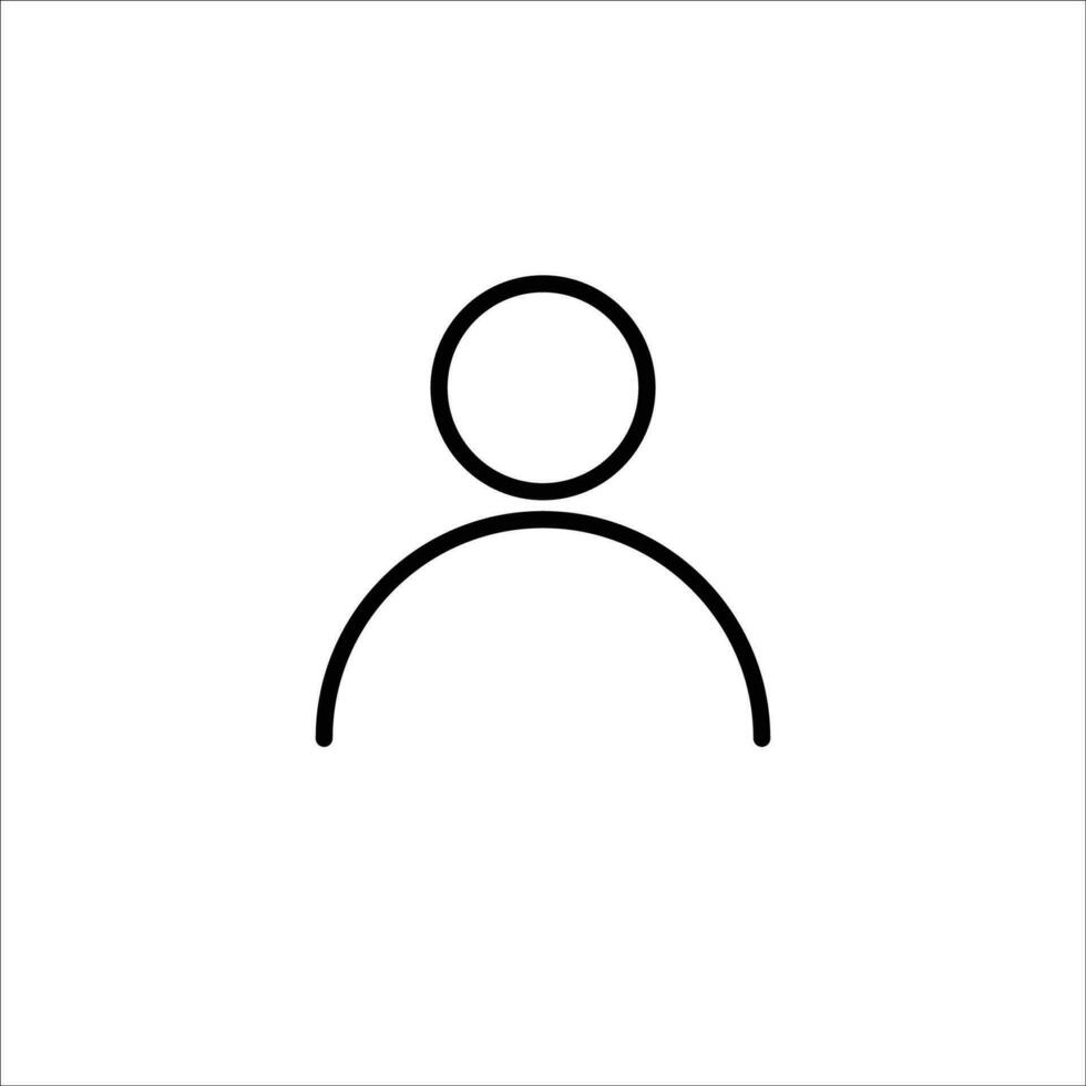 profil icône Stock vecteur illustration