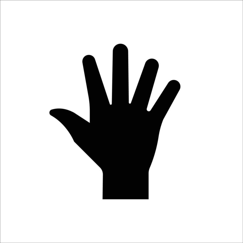 doigt icône Stock vecteur illustration